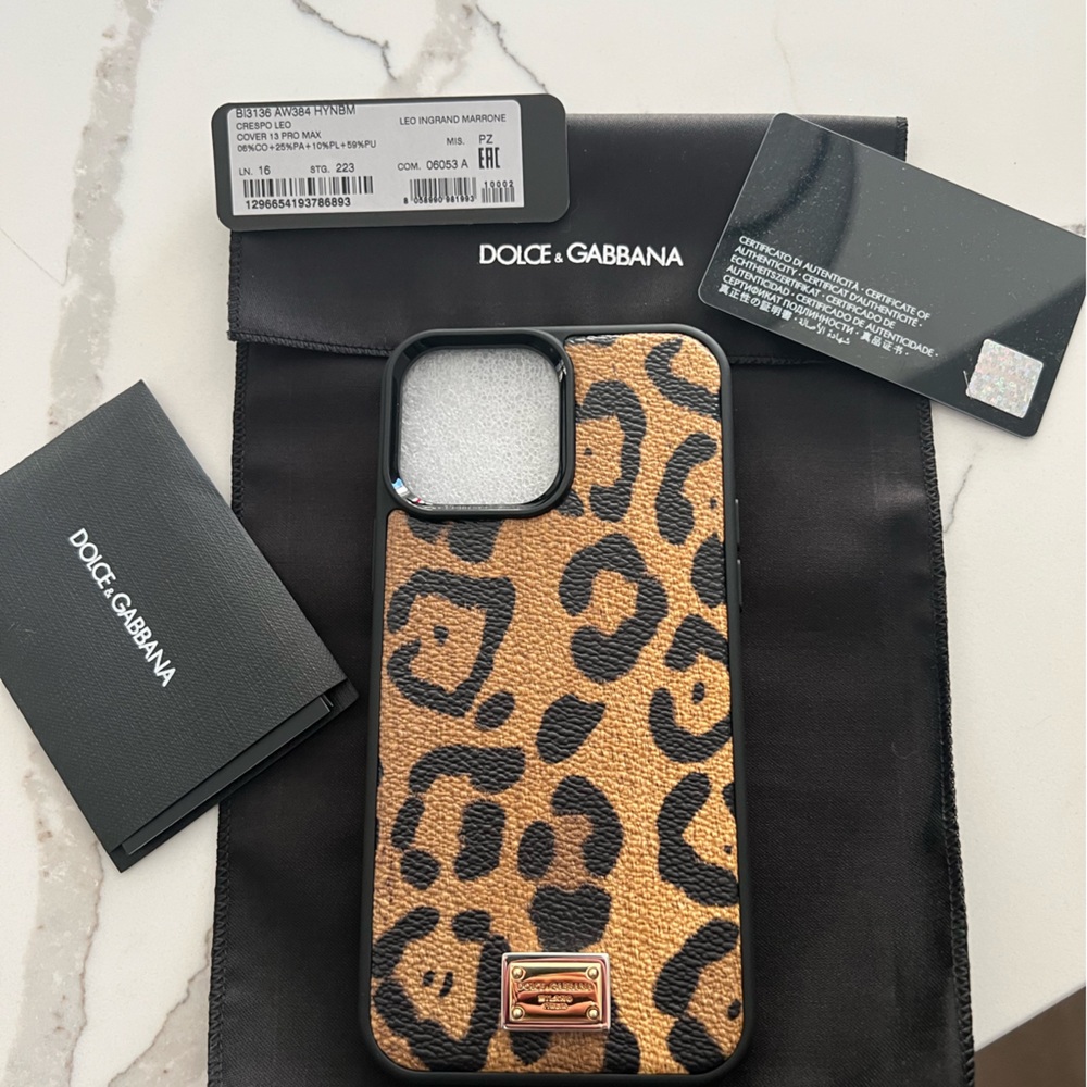 Dolce and Gabbana iPhone 13pro Max phone cover. Brand new!!!